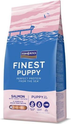 Fish4Dogs Finest Puppy 6kg Ξηρά Τροφή χωρίς Σιτηρά για Κουτάβια Μικρόσωμων Φυλών με Σολομό