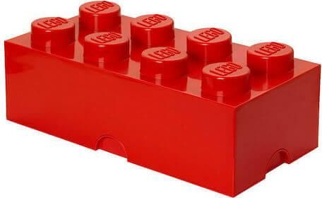 Lego Παιδικό Κουτί Αποθήκευσης από Πλαστικό 8-Stud Κόκκινο 50x25x17cm