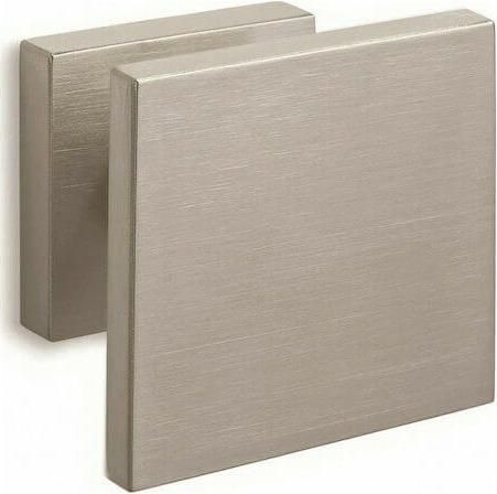 Πόμολο Εξώπορτας Convex Μπουλ Αμφίπλευρο Ματ Ασημί