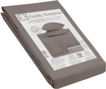 Μαξιλαροθήκη Family Enterprise 50x70cm 100% Βαμβάκι Καφέ