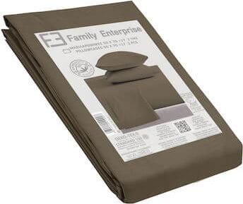 Μαξιλαροθήκη Family Enterprise 50x70cm 100% Βαμβάκι Καφέ
