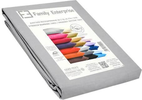 Μαξιλαροθήκη Family Enterprise 50 Χ 70 & 17 Βαμβακερή 100% Μονόχρωμη 003067011Χ16 Γκρι