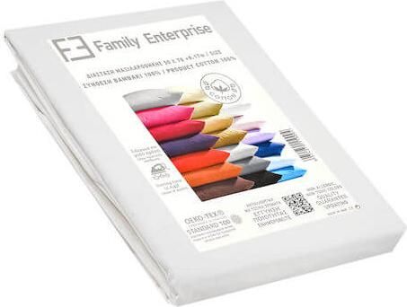 Μαξιλαροθήκη Family Enterprise 50 Χ 70 & 17 Βαμβακερή 100% Μονόχρωμη 003067011Χ25 Λευκό