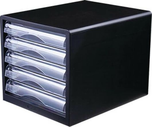 Συρταράκι Γραφείου Deli Γραφείου 5 Θέσεων 34x34x27.5cm Μαύρο