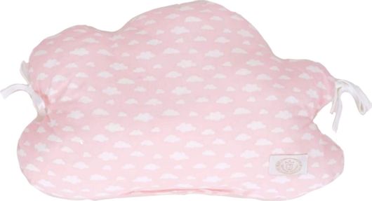 Προστατευτικό Μαξιλάρι Κούνιας Ninna Nanna Συννεφάκι 30x45cm Ροζ
