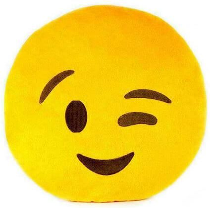 Διακοσμητικό Μαξιλάρι Emoji Μάτι 30cm