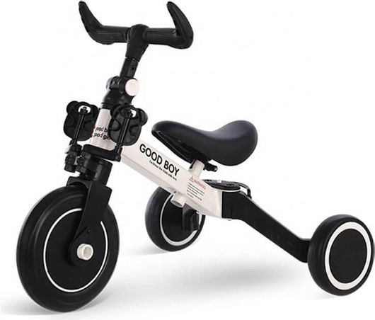 Τρίκυκλο Ποδήλατο Loco Trike Fix Mini 3 σε 1 με Πεντάλ για 1.5+ Ετών Λευκό