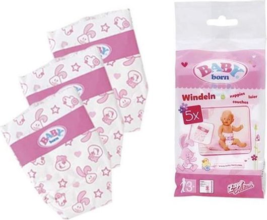 Πάνα για Κούκλα Zapf Baby Born Creation Diapers 5Τμχ