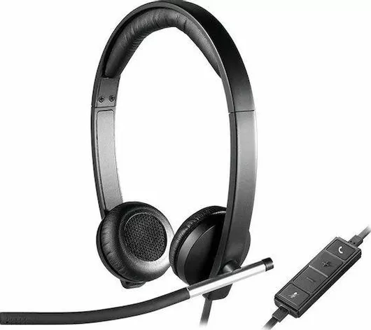 Multimedia Headset Logitech H650e On Ear με Σύνδεση USB-A Μαύρο