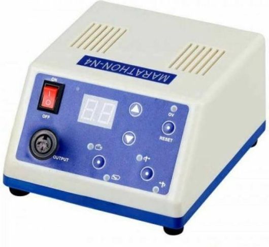 Τροχός Νυχιών Strong Marathon N4 Ρεύματος 35000rpm με Πεντάλ Λευκό