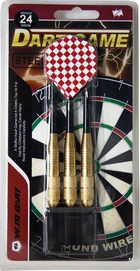 Σετ Βελάκια Steel Brass Με Σιδερένια Μύτη 24gr (3 Τμχ)