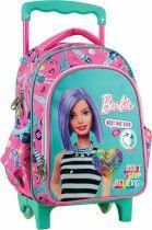 Σχολική Τσάντα Τρόλεϊ Νηπιαγωγείου Gim Barbie Beauty σε Ροζ χρώμα 25x15x30cm