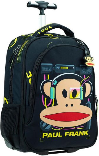 Σχολική Τσάντα Τρόλεϊ Δημοτικού Back Me Up Paul Frank Tech Πολύχρωμη