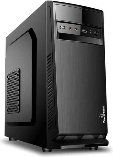 Κουτί Υπολογοστή Powertech 144020 με Ενσωματωμένο Τροφοδοτικό Μαύρο