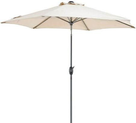 Ομπρέλα Δαπέδου Κήπου Bormann BSP1035 Στρογγυλή με Στρόφαλο & Αδιαβροχοποιημένο Πανί 3m