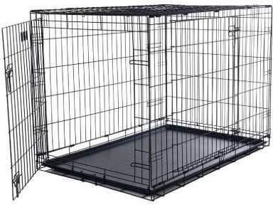 Κλουβί Μεταφοράς Ikarospet Metal Fold Flat Crate με Πλαστικό Πάτο 63x44x50.5cm Small