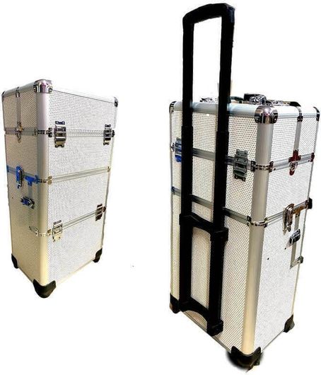 Βαλιτσάκι Αισθητικής Eurostil Τροχήλατο TC-3360R Λευκό