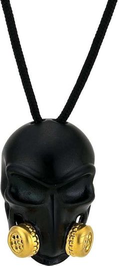 Ανδρικό Κολιέ Goldsmith Skull Pendant Gas Mask Matte Ανοξείδωτο Ατσάλι Μαύρο