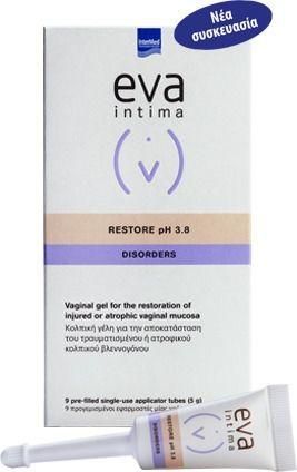 Gel για την Ευαίσθητη Περιοχή Intermed Eva Intima Disorders Restore pH 3.8 9τμχ