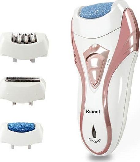 Συσκευή Περιποίησης 3 Σε 1 Αποτριχωτική Ξυριστική Λίμα Αφαίρεσης Κάλων Kemei Km-3010
