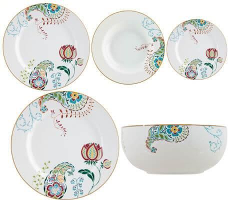 Σερβίτσιο Πιάτων Ιωνία Fantasy Πορσελάνινο Λευκό 20τμχ