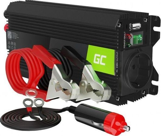 Green Cell Car Power Inverter Converter 24V to 230V 500W/1000W