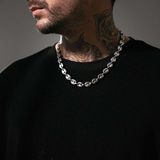 Αλυσίδα Λαιμού Goldsmith Puffed Gucci Link Chain Ανοξείδωτο Ατσάλι