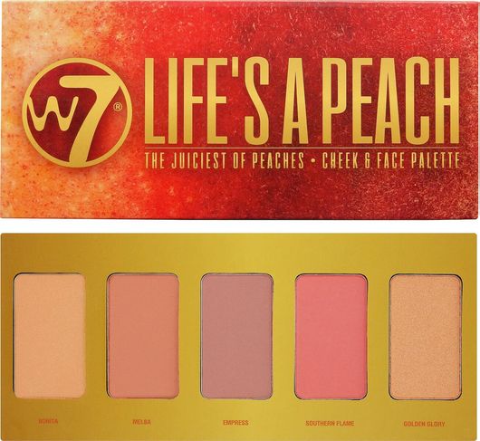 Ρουζ W7 Life's A Peach, Cheek & Face Palette 15gr