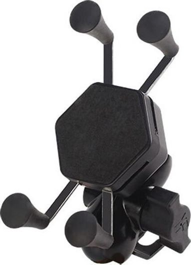 Βάση Κινητού Μοτοσυκλέτας CD-3200 με Ρυθμιζόμενο Βραχίονα στον Καθρέπτη Μαύρο