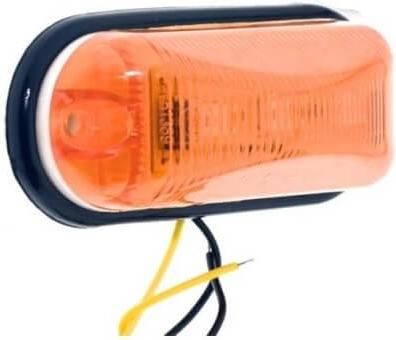 Φώτα Φορτηγών LED Ρυμουλκών Αδιάβροχα Πλαϊνά 3W Πορτοκαλί 24V