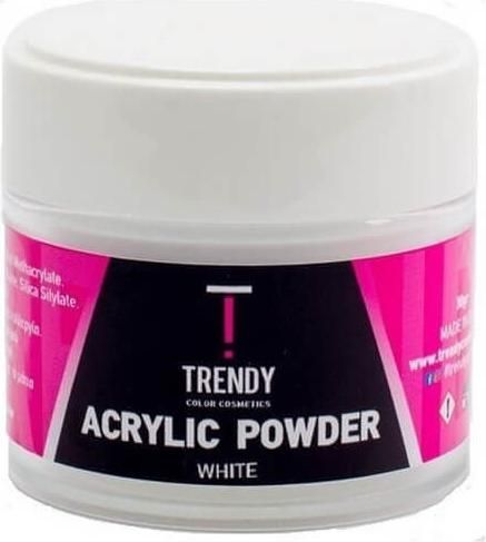 Ακρυλική Πούδρα Νυχιών Trendy 30gr Λευκό