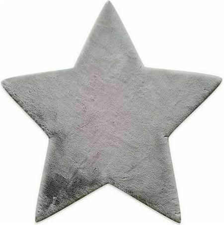 Χαλί Newplan Puffy FC6 Star Αντιολισθηρό Ανοιχτό Γκρι 120x120cm