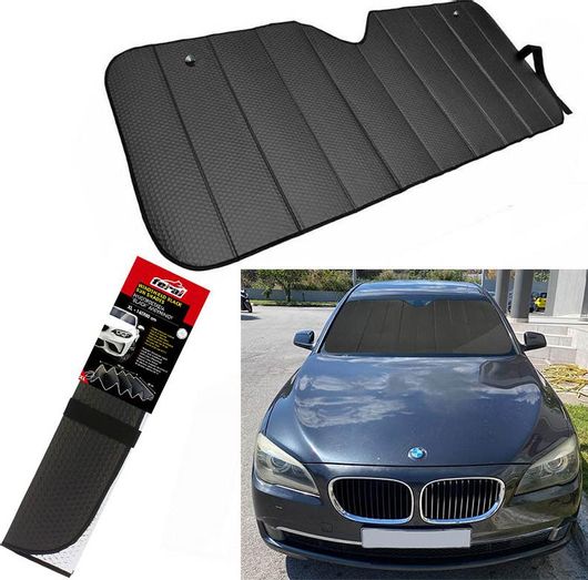 Ηλιοπροστασία Παρμπρίζ Αλουμινίου ''Black'' Feral Μαύρο Matte X-Large 145 X 80 cm άχιο 13388