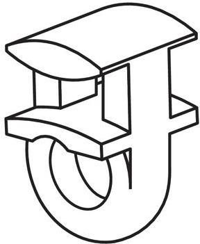 Γαντζάκια Κουρτίνας Φορτηγού Lampa G-8 500τμχ