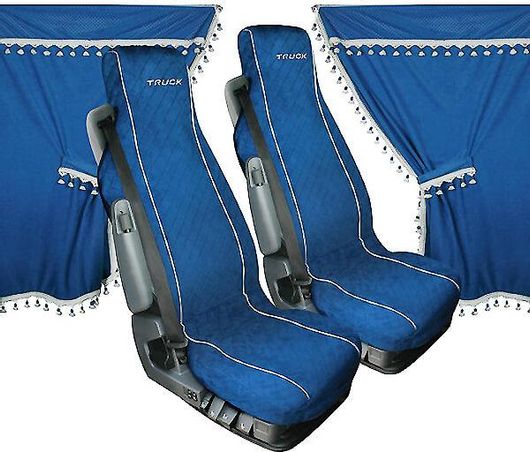 Σετ Καλυμματα-Κουρτίνακια-Σκίαστρα Φορτηγού Μπλε