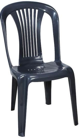 Καρέκλα Εξωτερικού Χώρου Πλαστική Ποσειδώνας Σκούρο Γκρι 45x45x87cm