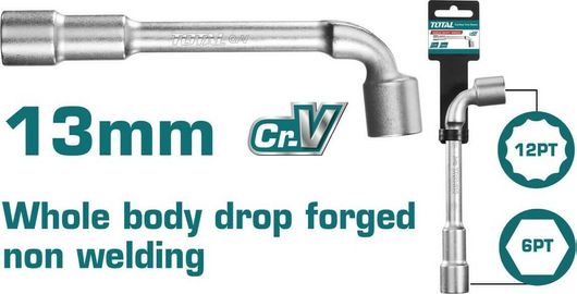 Γωνιακό Σωληνωτό TOTAL 13mm (THWL1306)