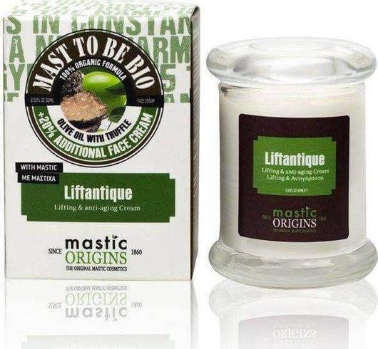 Κρέμα Προσώπου Mastic Origins Liftantique Ημέρας για Αντιγήρανση & Σύσφιξη με Υαλουρονικό Οξύ 60ml