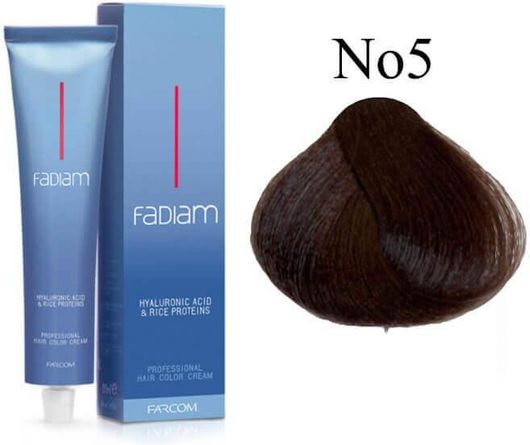 Μόνιμη Βαφή Μαλλιών Farcom Fadiam 5.0 Καστανό Ανοιχτό 100ml