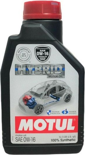 Λάδι Αυτοκινήτου Συνθετικό Motul Hybrid 0W-16 1lt
