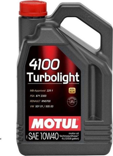 Λάδι Αυτοκινήτου Ημισυνθετικό Motul 4100 για κινητήρες Diesel 4lt