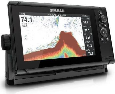 Βυθόμετρο Gps Simrad Cruise-9 chartplotter, ROW Base Chart, 83/200 XDCR