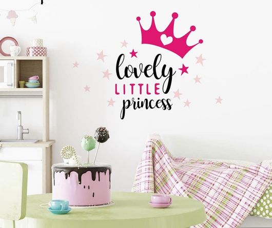 Αυτοκόλλητo Παιδικού Δωματίου Ango Lovely Princess 11109 17τμχ