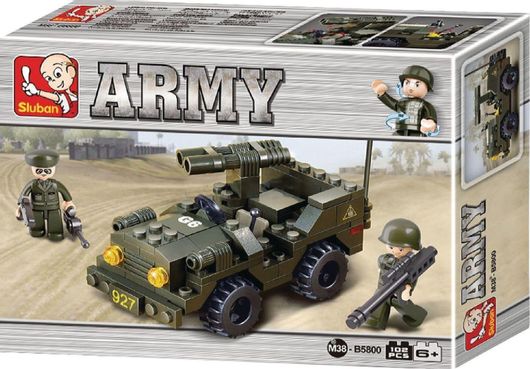 Τουβλάκια Sluban Army Jeep για 6+ Ετών 102τεμ