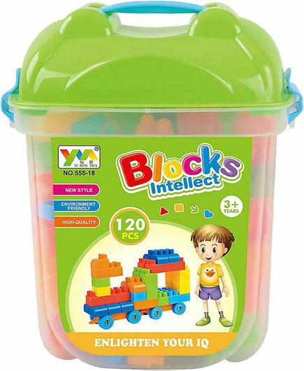 Τουβλάκια Κουβάς ToyMarkt για 3+ Ετών 120τεμ