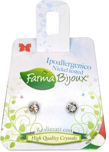Γυναικεία Σκουλαρίκια Farma Bijoux Υποαλλεργικά Κρυσταλλάκια 4.1mm