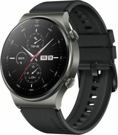 Smartwatch Huawei Watch GT 2 Pro Titanium 47mm Αδιάβροχο με Παλμογράφο Night Black