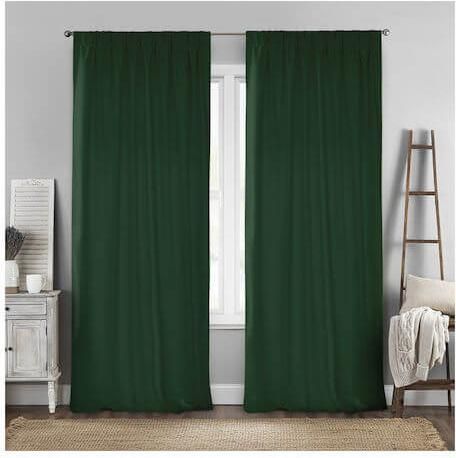 Κουρτίνα Lino Home με Τρέσα Renas 300x280cm Πράσινο