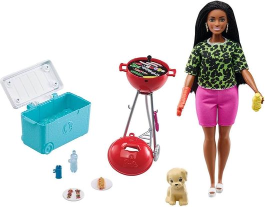 Κούκλα Mattel Barbie Έπιπλα Mini Playset Bbq Μπάρμπεκιου Grg75 / Grg76