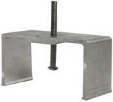 Κλιπ Χωνευτής Εγκατάστασης Ράγας Aca 4 Καλωδίων Ασημί